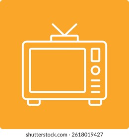 Ícone do vetor de televisão. Pode ser usado para impressão, aplicativos móveis e da Web.
