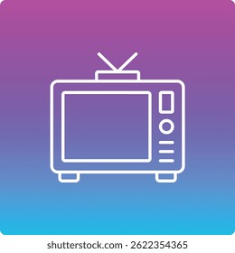 Ícone do vetor de televisão. Pode ser usado para impressão, aplicativos móveis e da Web.