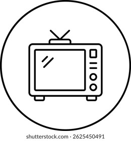 Ícone do vetor de televisão. Pode ser usado para impressão, aplicativos móveis e da Web.