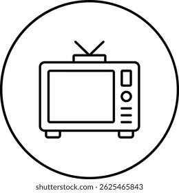 Ícone do vetor de televisão. Pode ser usado para impressão, aplicativos móveis e da Web.