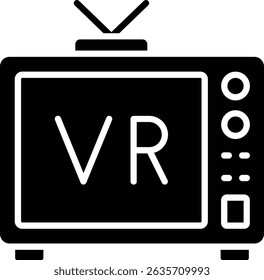 Television vector icon. Can be used for printing, mobile and web applications.