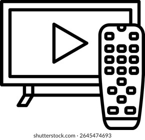 Television vector icon. Can be used for printing, mobile and web applications.