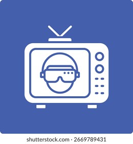 Icono de Vector de televisión. Se puede utilizar para aplicaciones de impresión, móviles y de Web.
