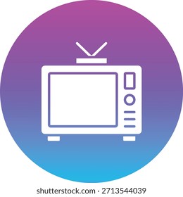 Icono de Vector de televisión. Se puede utilizar para aplicaciones de impresión, móviles y de Web.