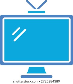 Icono de Vector de televisión. Se puede utilizar para aplicaciones de impresión, móviles y de Web.