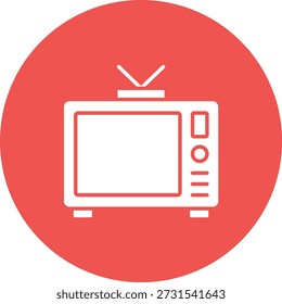 Icono de Vector de televisión. Se puede utilizar para aplicaciones de impresión, móviles y de Web.