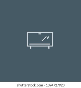 Television vector icon. Television concept stroke symbol design. Thin graphic elements vector illustration, outline pattern for your web site design, logo, UI. EPS 10.