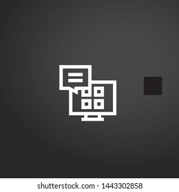 Television vector icon. Television concept stroke symbol design. Thin graphic elements vector illustration, outline pattern for your web site design, logo, UI. EPS 10.