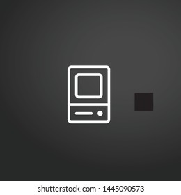 Television vector icon. Television concept stroke symbol design. Thin graphic elements vector illustration, outline pattern for your web site design, logo, UI. EPS 10.