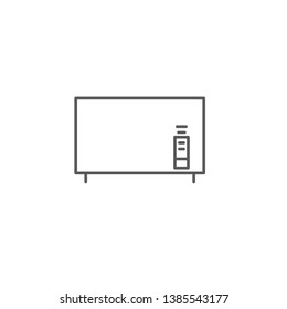 television vector icon design concept, isolated on white background