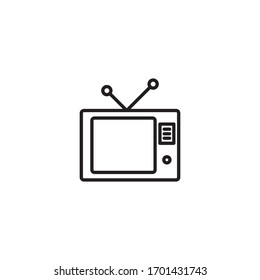 Television Vector Icon Design Illustration  template