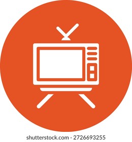 Ilustração de design de ícone de vetor de televisão