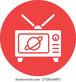 Ilustração de design de ícone de vetor de televisão