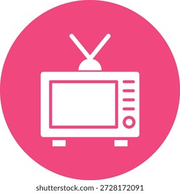 Ilustração de design de ícone de vetor de televisão