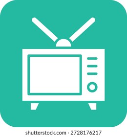 Ilustração de design de ícone de vetor de televisão
