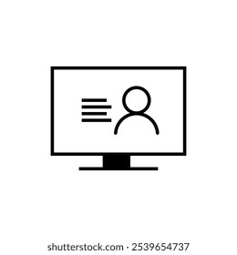  television vector icon eps 10