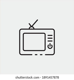 Television vector icon illustration sign