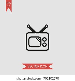 Television vector icon illustration symbol