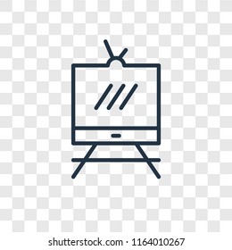 Television vector icon isolated on transparent background, Television logo concept