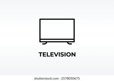 Television Vector, Icon Or Logo Sign Isolated Symbol Illustration