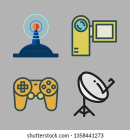 television vector icon set