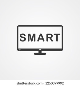 Television vector icon sign symbol