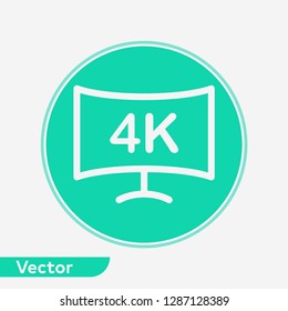 Television vector icon sign symbol
