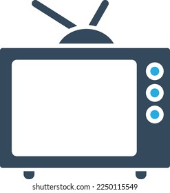 Television Vector Icon which is suitable for commercial work and easily modify or edit it

