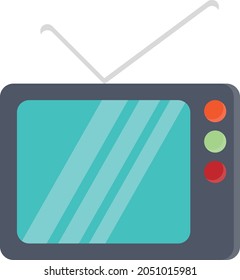television Vector illustration on a transparent background. Premium quality symbols. Vector Line Flat color  icon for concept and graphic design.