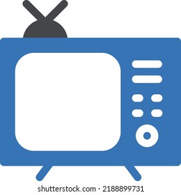 Television Vector illustration on a transparent background. Premium quality symmbols. Glyphs vector icons for concept and graphic design.