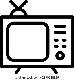 Television Vector illustration on a transparent background.Premium quality symmbols.Stroke vector icons for concept and graphic design.
