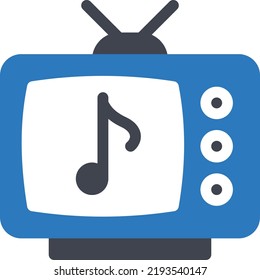 television Vector illustration on a transparent background.Premium quality symbols.Glyphs vector icon for concept and graphic design.