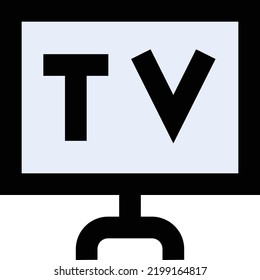 ilustración de vectores de televisión en un fondo transparente.Símbolos de calidad premium.Iconos vectores de trazo para el diseño de conceptos y gráficos.