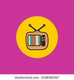 television vector illustration, perfect for icons, posters, mascots, logos, advertisements, templates, etc