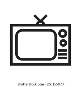 TeleVision vector image to be used in web applications, mobile applications and print media.