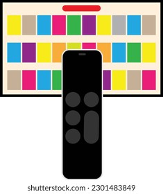 Imagen vectorial de televisión o clipart