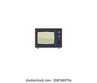 Television vector isolated icon. Emoji illustration. TV vector emoticon