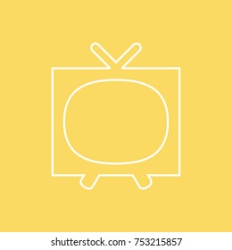 Television vector line icon. eps-10