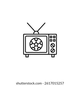 Television vector line icon icons design
