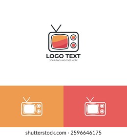 Television vector Logo design template
