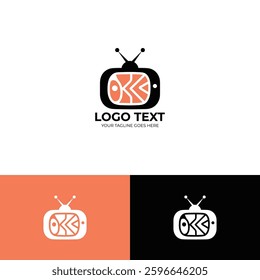 Television vector Logo design template