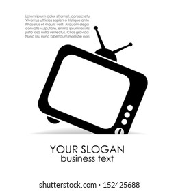 Television vector poster