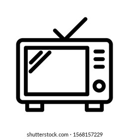 television vector thin line icon 