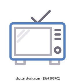 television vector thin line icon 