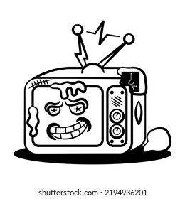 television zombie coloring book for halloween
