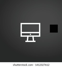 Televisions vector icon. Televisions concept stroke symbol design. Thin graphic elements vector illustration, outline pattern for your web site design, logo, UI. EPS 10.