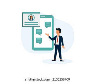 Teletrabajo y subcontratación global, trabajo de los empleados desde el hogar, diseño de ilustración vectorial plana	