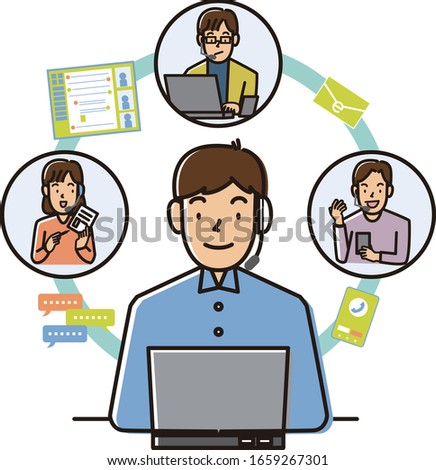 telework remotework business people  image