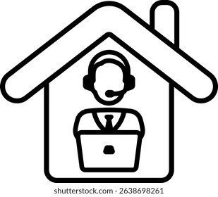 teleworking work from home freelancer freelance work working worker house 10366