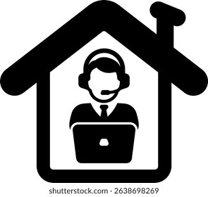 teleworking work from home freelancer freelance work working worker house 10367